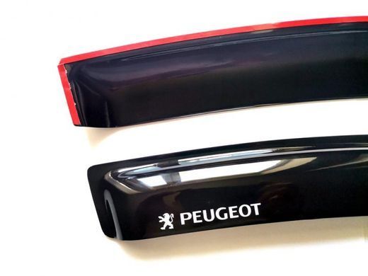 Купити Дефлектори вікон ветровики для Peugeot Partner II 2008-2018 Скотч 3M 2 шт Voron Glass 87042 Дефлектори вікон Peugeot
