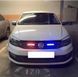 Купити Стробоскоп Світлодіодний 12V DRL / 3W* 6LED 2 Режимів З Пультом Червоний-Синій-Білий (T1001-2) 42706 Мигалки - Стробоскопи - 4 фото из 4