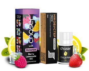 Купить Жидкость Chaser Самозамес Balance Lux Berry Lemonade Ice (limited) Глицерин 12мл Премикс 15мл Бустер 3мл 79429 Жидкости от CH