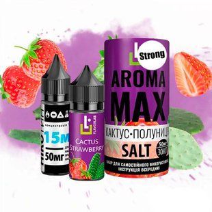 Купити Piдина Самозаміс Flavorlab Aroma MAX 30мл 50мг Cactus Strawberry Кактус Полуниця 79857 Рідини FL
