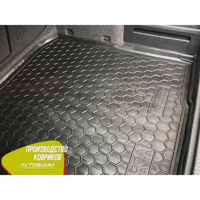 Купити Автомобільний килимок в багажник Skoda Octavia A7 2013 - Універсальний / Гумовий (Avto-Gumm) 27782 Килимки для Skoda