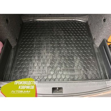 Купити Автомобільний килимок в багажник Skoda Octavia A7 2013 - Універсальний / Гумовий (Avto-Gumm) 27782 Килимки для Skoda