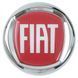 Купить Эмблема Fiat Красная Хром D=85 мм на скотче 89678 Эмблемы на иномарки