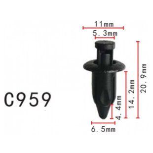 Купить Клипса распорные Toyota, Lexus (9046707108C0, 90467-07108-C0, 11531) (C959) 73996 Фиксатор распорный с фиксацией