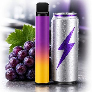 Купити Elf Bar Classic 2000 Grape Energy Виноградний Енергетик 110356 Одноразові системи