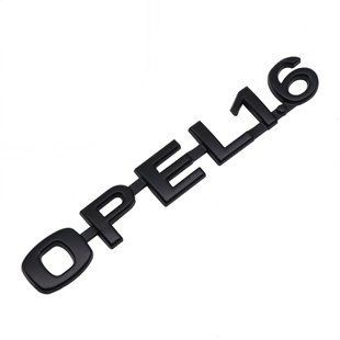 Купити Емблема напис Opel-1.6 Опель 135х20 мм Чорна (Завод) 89021 Емблема напис на іномарки