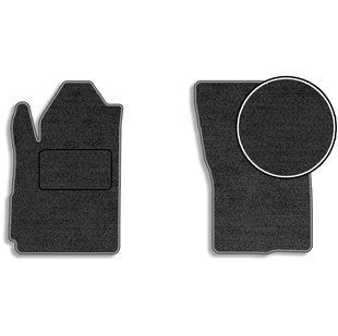 Купить Ворсовые коврики передние для Mitsubishi Outlander 2001-2006 с подпятником 2 шт (Carrera) 80761 Коврики для Mitsubishi