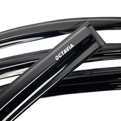 Купити Дефлектори вікон вітровики Acrylic для Skoda A5 2004-2014 Liftback Гнучкі 44599 Дефлектори вікон Skoda