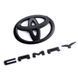 Купить Эмблема задняя + надпись Toyota Camry матовая Черная Пластикна скотче (Завод) 88398 Эмблемы на иномарки - 2 фото из 3