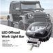 Купить Дополнительная LED Фара Квадрат 120x100x60 мм с ДХО 45W 15W*3 10-30V (Крепления снизу) 32086 Дополнительные LЕD фары - 3 фото из 3