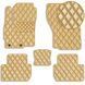 Купити Килимки в салон для Mitsubishi Outlander 2012-2020 Екошкіра Бежеві 5 шт (Rombus) 70835 Килимки для Mitsubishi