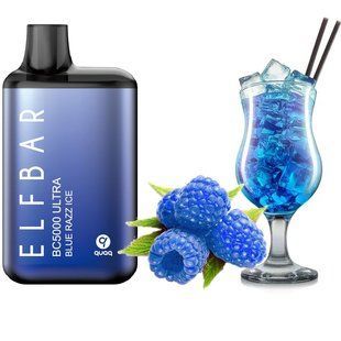 Купить ЕІf Ваг BC5000 Ultra POD 5% Blue Razz Ice Синяя Малина Лимонад Лед (Подзаряжаемый) 58037 Одноразовые системы