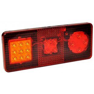 Купити Задній ліхтар LED універсальний прямокутний 22х9 см 12/24V 5W Ф-401L 39710 Ліхтарі передні, задні, причіп
