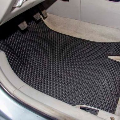 Купить Коврики в салон EVA для Hyundai Accent III (Verna) 2006-2010 с подпятником Черные-Синий кант 5 шт 67214 Коврики для Hyundai