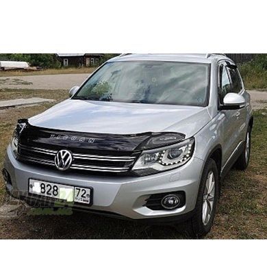 Купить Дефлектор капота мухобойка Volkswagen Tiguan 2007-2016 Евро Крепление (Vip Tuning) 2309 Дефлекторы капота Volkswagen