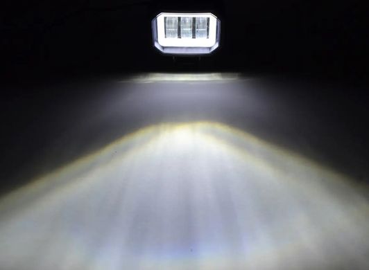 Купить Светодиодная дополнительная LED фара квадратная 95x73x60 mm / дальний свет / Линза с ДХО / 20W / 10-30V / 1 шт 8742 Дополнительные LЕD фары