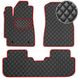Купить Коврики в салон для Toyota Highlander 2008-2013 Экокожа Черные-Красный кант 5 шт (Rombus) 68265 Коврики для Toyota - 1 фото из 12