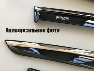 Купити Дефлектори вікон вітровики для Ford Focus 3 2011- (з хром молдингом) 047fo110201 1132 Дефлектори вікон Ford