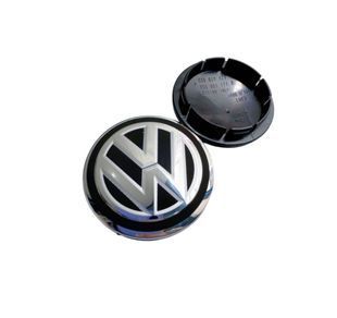 Купити Ковпак колеса Volkswagen срібний чорний пластик 1 шт 65 мм OEM 3b7601171 (на засувках) 94626 Ковпачки на титани