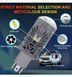 Купить LED лампы автомобильные H4 12V 80/100w 9000 / 11000Lm 6000K 3570 Chips (Линзованные D35 мм С Обманкой Canbus) M01J 101880 LED Лампы PRO Линзованные - 2 фото из 4