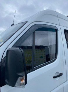 Купить Дефлекторы окон ветровики Mercedes Sprinter 1995-2006 Длинный по двери, Скотч 3M Anv-Air 8863 Дефлекторы окон Mercedes-Benz