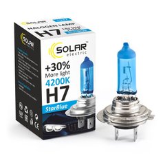 Купить Автолампа галогенная Solar StarBlue / H7 / 55W / 12V / 4200K 1 шт (1247) 38468 Галогеновые лампы Китай