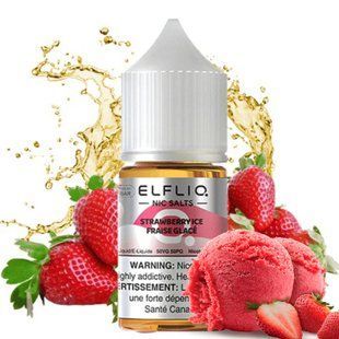 Купити ЕІf Lіq Aroma 30 ml Strawberry Snoow Полуничне Морозиво (Самозаміс 3в1) 110910 Рідини від EL