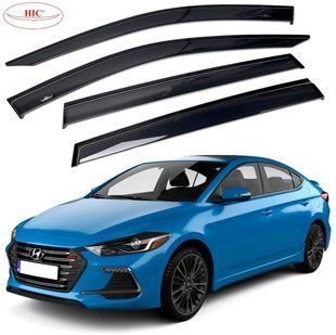 Купити Дефлектори вікон вітровики HIC для Hyundai Elantra 2011- Оригінал (HY35) 58232 Дефлектори вікон Hyundai