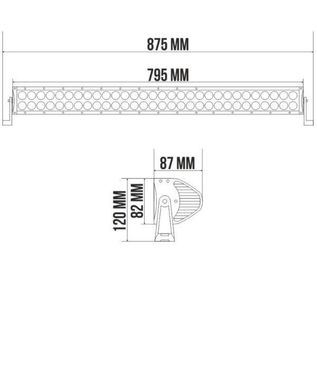 Купити Світлодіодна фара LED Балка 16800Лм 180Вт ( COMBO Комбінований) BELAUTO (BOL6003C) 8694 Балка LED