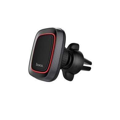 Купить Автодержатель для телефона магнитный HOCO CA23, на воздуховод Black/Carbon 24508 Автодержатель для телефона на воздуховод