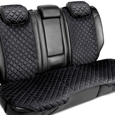 Купить Накидки для сидений задние Алькантара Verona Premium L Черные (Оригинал) 74370 Накидки для сидений Premium (Алькантара)