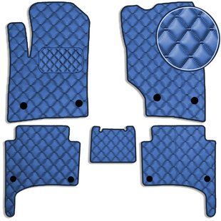 Купить Коврики в салон Экокожа для Volkswagen Touareg 2002-2010 Синие 5 шт (Rombus) 68083 Коврики для Volkswagen