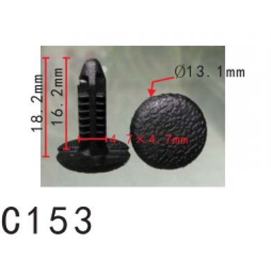 Купити Кліпса для обшивки (ОЕМ 90666SA00030, 90666SA0003, MR221721, 90666-SA0-003) (C0153) 74102 Фіксатор типу цвях
