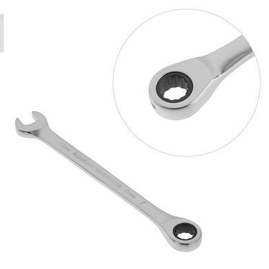 Купити Ключ комбінований з тріскачкою 10 мм Cr-V; PROF DIN3113 INTERTOOL XT-1350 77742 Гайкові ключі та Набори