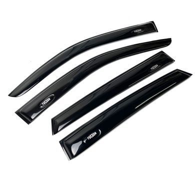 Купить Дефлекторы окон ветровики Acrylic для Hyundai Tucson (JM) 2004-2010 Гибкие 44603 Дефлекторы окон Hyundai