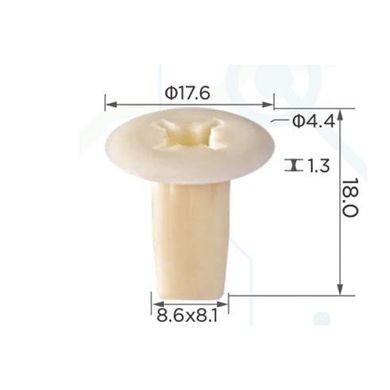 Купити Кліпса самонарізна (OEM MB098145, 0128100023, 9018906001, 90189-06001, M088341, MS480013) (C0033) 73893 Фіксатор під саморіз