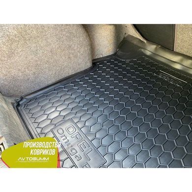 Купить Автомобильный коврик в багажник Opel Omega B 1994- Sedan / Резино - пластик 42270 Коврики для Opel