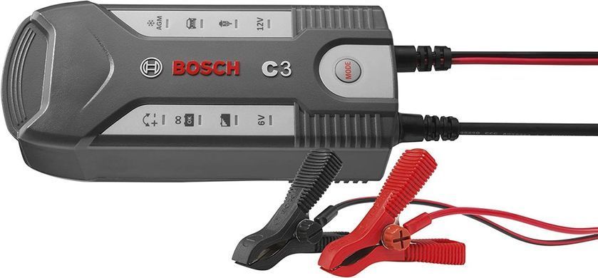 Купити Зарядное устройство для автомобильного аккумулятора Bosch C3 (0 189 999 03M) 56241 Перетворювачі напруги інвертори - Зарядні АКБ