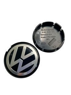 Купити Ковпак колеса Volkswagen срібний чорний пластик 1 шт 56 мм OEM 1j0601171 (ковпачок, заглушка) 94629 Ковпачки на титани