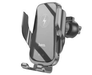 Купити Автотримач із бездротовою зарядкою HOCO CA202 Акумулятор 90 mAh для повітроводу 58877 Автотримач з бездротовою зарядкою і автозахватом