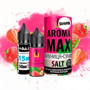 Купити Piдина Самозаміс Flavorlab Aroma MAX 30мл 50мг Wild Strawberry Полуниця Суниця 79863 Рідини FL
