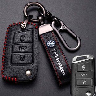 Купити Чохол для автоключів Volkswagen із Брелоком Карабін (3 кнопки Викидний ключ №2) 66768 Чохли для автоключів (Оригінал)