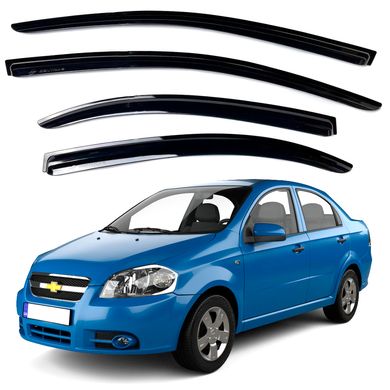 Купить Дефлекторы окон ветровики Chevrolet Aveo T250 2006-2012 Седан (SunVizor Корея) 62725 Дефлекторы окон Chevrolet