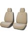 Купить Накидки на передние сидения Алькантара Napoli Premium Бежевые 2 шт 32537 Накидки для сидений Premium (Алькантара) - 10 фото из 11