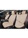 Купить Накидки на передние сидения Алькантара Napoli Premium Бежевые 2 шт 32537 Накидки для сидений Premium (Алькантара) - 11 фото из 11