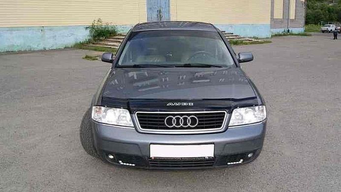Купити Дефлектор капоту мухобійка для Audi A6 (С5) 1997-2004 Євро Кріплення (Vip Tuning) AD11 7088 Дефлектори капота Audi