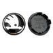 Купити Ковпак колеса Skoda хром чорний 65 мм пластик 1 шт OEM 3B7601171 (ковпачок, заглушка диска) 94783 Ковпачки на титани - 1 фото из 2