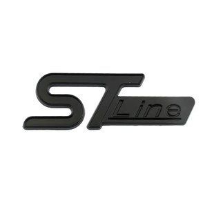 Купити Емблема напис STLine для Ford чорний 96х35мм метал 90531 Емблема напис на іномарки