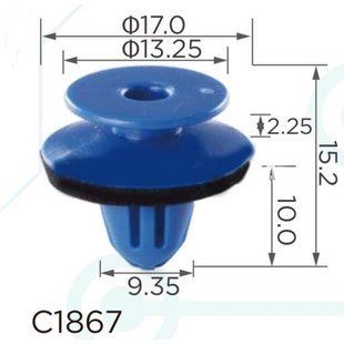 Купить Клипса крепления обшивки дверей VW SEAT SKODA MERCEDES AUDI (8U0-853-909 8U0853909 15828) (C1867) 73298 Фиксатор дверного типа