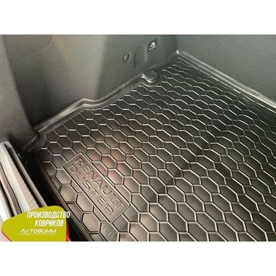 Купити Автомобільний килимок в багажник Renault Duster 2018- (2WD) / Гумовий (Avto-Gumm) 27739 Килимки для Renault